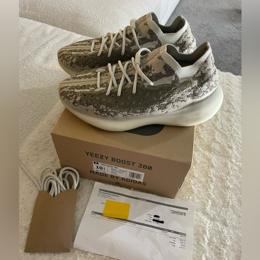 Adidas Yeezy Boost 380 in PYRITE